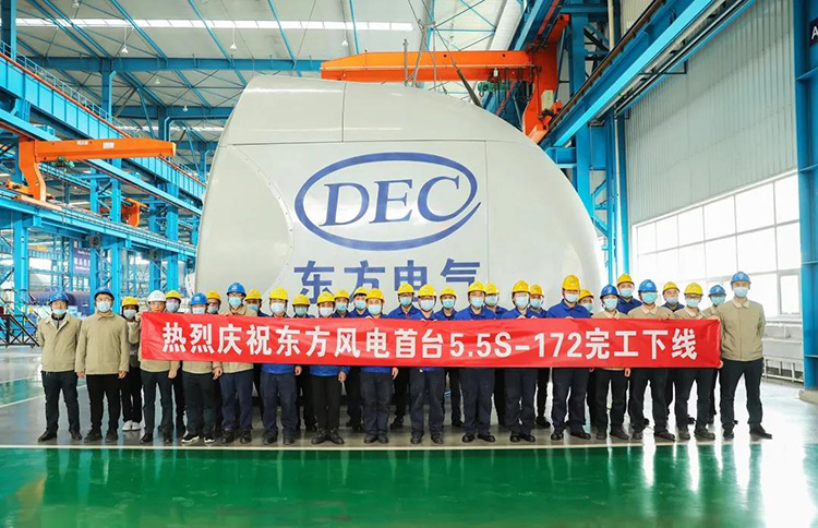 開啟“6MW時代”！國內(nèi)陸上單機(jī)容量最大風(fēng)電機(jī)組下線